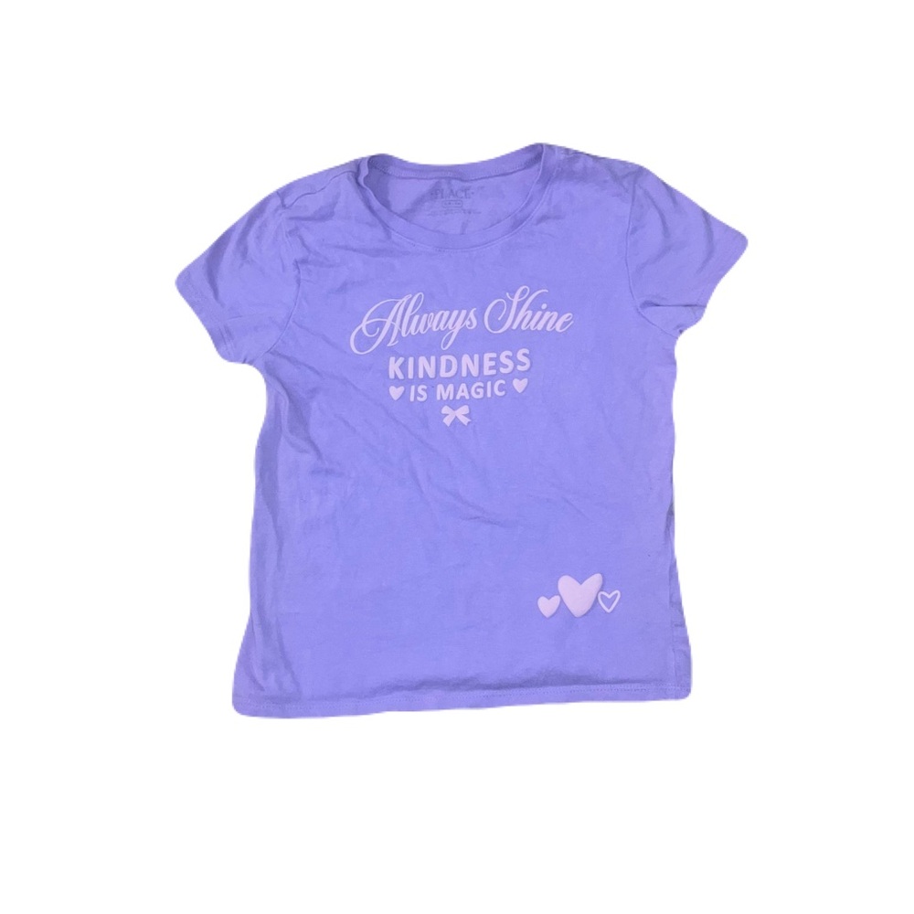 (SOLD)Place Lavender 'Always Shine' Short Sleeve Graphic Tee